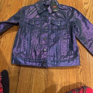 Levi's Kids Shimmering Purple Jean Jacket